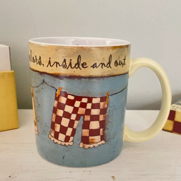 Girlfriends Show Their True Colors Coffee Mug Cup Dan DiPaolo 2005 Lang Wash Day - Picture 5 of 7